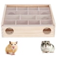 thumbnail image 4 of Mouse Toy, Natural Wood Intelligent Hamster Maze, For Hamster Animals Mice Small Pets, 4 of 8