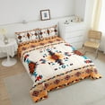 thumbnail image 4 of Erosebridal Aztec Bedding Sets Full with Comforter for Adult, Rustic Farmhouse Duvet Insert, Geometric Stripe Decor, Reversible, 4 of 7