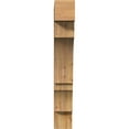 thumbnail image 3 of Ekena Millwork 6"W x 32"D x 40"H Balboa Block Rough Sawn Bracket, Western Red Cedar, 3 of 25