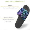 thumbnail image 3 of GZHJMY Stylish Slides for Women Men, Blue Leopard Print Soft Flexible Slip-on Sandals Slippers, 3 of 7