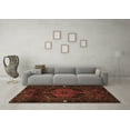 thumbnail image 3 of Ahgly Company Indoor Square Persian Brown Traditional Area Rugs, 8' Square, 3 of 4