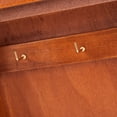 thumbnail image 4 of Vintage European Style Wooden Key Storage Cabinet Key Holder Box with Hanging Hooks Brown, 4 of 7
