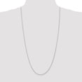 thumbnail image 4 of 14K White Gold Rope Chain Necklace 30 inch 1.3 mm Diamond-cut Machine Made with Lobster Clasp, 4 of 4