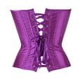 thumbnail image 3 of Grebrafan Boned Corsets Bustier Top Women Purple 4XL, 3 of 5