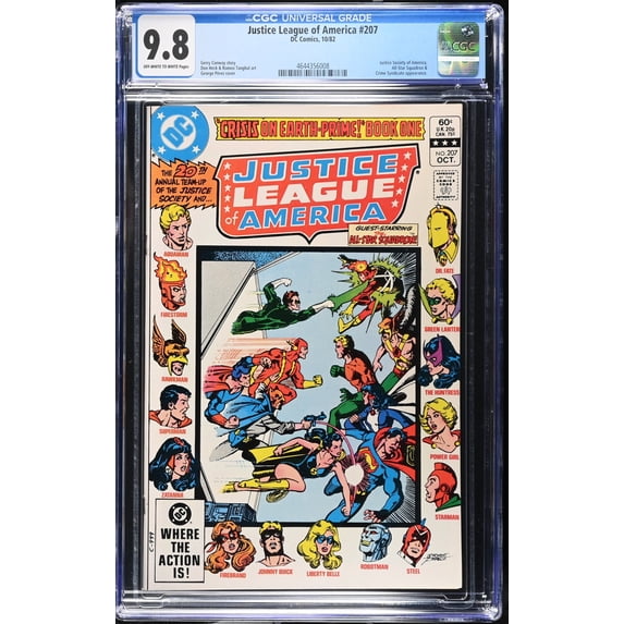 Justice League Of America #207 CGC NM/M 9.8 Off White to White Comic Book