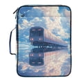 thumbnail image 2 of Haosy Accordion File Organizer Zipper Binder 500 Sheet 6-Tab Expanding File Folder Multi-Pocket 1.2 Inch 3 Ring Train in Blue Sky, 2 of 7