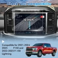 thumbnail image 2 of 1PC Fit for Screen Protector for 2021-2025 Ford F150 and 2022-2025 F-150 Lightning 12-Inch Touchscreen, [9H Hardness Anti-scratch & No Glare], Tempered Glass Screen Cover for 2025 F-150 Accessories, 2 of 7