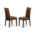 thumbnail image 2 of East West Furniture Dublin 5-piece Wood Dining Table and Chair Set in Mahogany, 2 of 2