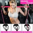 thumbnail image 2 of Portable Pilates Bar Resistance Stick Kit with Workout Socks Adjustable Exercise Stretch Band Yoga Toning Bar with Foot Loop Muscle Hipsline Fitness Training Equipment for Home Gym, 2 of 7