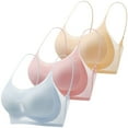 thumbnail image 2 of Women's Bra Women'S Sleep Bra - Ultra Thin Ice Silk Bralette, Women's Bra L, 2 of 9