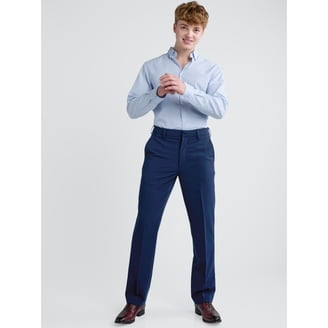 green emerald velvet dress Haggar Premium Stretch Suit Pants - Flat Front, Flat Front in Natural main image 0