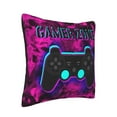 thumbnail image 2 of Square Throw Pillow Covers with Core, Flame Game Handle Print Pillows for Sofa Beds, 18"x18", 2 of 9