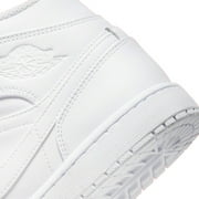 Jordan Mens Air 1 Mid 554724 136 Triple White - Size 13
