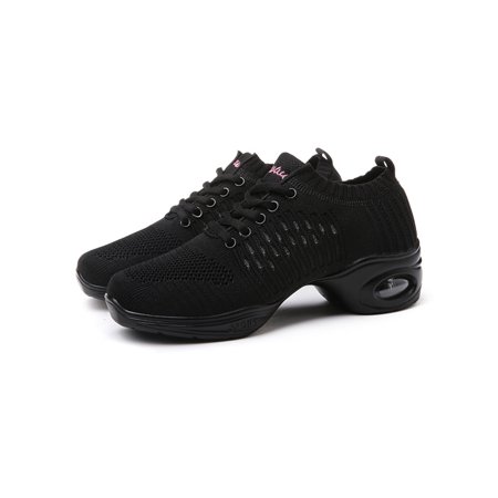 

Fangasis Girls Lightweight Cheer Shoes Lace Up Breathable Cheerleading Shoe Dancing Comfort Dance Sneakers Black 7
