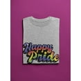 thumbnail image 3 of Happy Pride Bubblegum Text T-Shirt Men -Smartprints Designs, Male Medium, 3 of 4