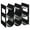 Black, variant on mDesign Plastic Water Bottle/Wine Rack Organizer, 3 Tiers, 9 Bottles - Gray