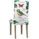 thumbnail image 4 of Funda protectora para silla ABPHQTO Juego de 4 Flores Hojas Pájaros Mariposas, 4 of 4
