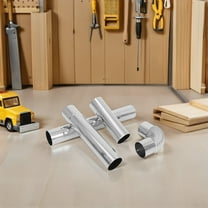 AURARMLET 4-Piece Stainless Steel Chimney Pipe Kit with Elbow, -Resistant Stove Accessories Set