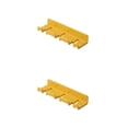 thumbnail image 4 of Advancent Ganchos sin perforación montados en la pared Soporte para de dientes a prueba de agua Alambres Colgador trasero para puerta de Amarillo 2Conjunto, 4 of 6