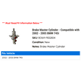 thumbnail image 2 of Brake Master Cylinder - Compatible with 2002 - 2005 BMW 745i 2003 2004, 2 of 2