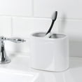 Mainstays Basic Ceramic Toothbrush Holder White