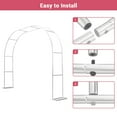 thumbnail image 5 of Garvee Garden Arch Trellis for Climbing Plants, 9.8'x7.2' Outdoor Arch Trellis, Metal Arbor Arches for Indoor Garden Ceremony Baby Shower Party Decoration, 5 of 6