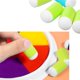 thumbnail image 4 of 20 piezas de esponja de dedo Dobbs herramientas kit de pintura de esponja de dedo para pintura DIY pasatiempo creativo verde (esponja de dedo herramientas Dobbs kit de pintura de dedos para bricolaje) ER, 4 of 5