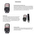 thumbnail image 3 of Amdohai Cloning Key Fob Universal Cloning Remote Control Key Fob for Car Garage Door Gate 4pcs, 3 of 7