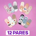 thumbnail image 2 of Calcetines Algodón Tobitin Tines De Mujer Animalitos 12pzs, 2 of 8