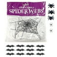 thumbnail image 5 of Jiaroswwei Halloween Spider Web Decoration,Halloween Fake Spiders Web Decor ,Large Stretchy Spider Web with Scary Haunted House Party Supplies 1 Pack, 5 of 8