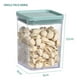 thumbnail image 2 of Recipientes herméticos para almacenar alimentos en la cocina, recipientes de plástico transparente para cereales, café, frutos secos, pastas (600 ml), 2 of 6