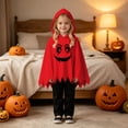thumbnail image 6 of Gunia Kids Ghost Hooded Cape For Boys Girls 2 Piece Halloween Costumes Cloak Cute Party Dress Up Outfits Poncho, 6 of 9