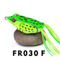 thumbnail image 1 of CHAO 1 pieza 5 g 8,5 g 13 g 17,5 g señuelo de rana cebo de tubo blando señuelo de pesca de plástico con anzuelos de pesca de superficie rana raya ojos 3d artificiales XiXi 17,5 g6, 1 of 5