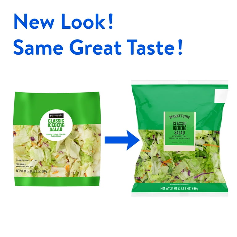 Marketside Classic Iceberg Salad, 24 oz Bag, Fresh