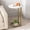White Marble+gold2, variant on C Shaped End Table, Oval Couch Side Tables for Living Room, Sofa End Table with Metal Frame, Small Wooden Snack Table for Bedroom, Small Spaces, Easy Assembly, Gold