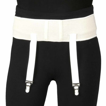 Garter Belt for Compression Stockings, White,