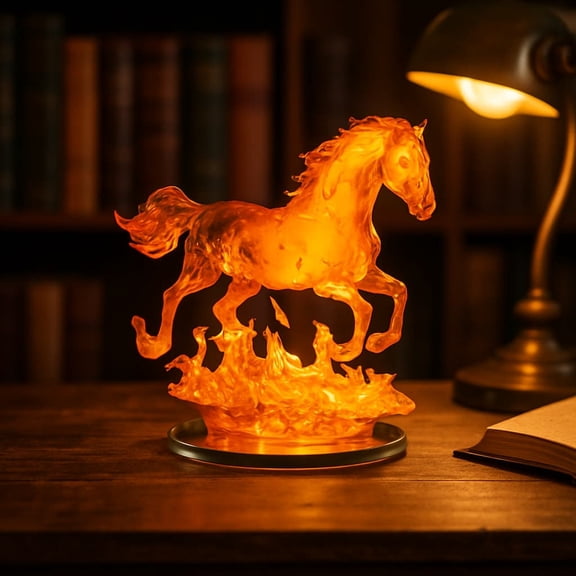 Yannianjz under $5 Horse Acrylic Decor, 2D Flat Acrylic Horse Decoration, Desktop Home Romantic Sculpture, Modern Minimalist Table Decor, Gift for Equestrian Lovers, Clear Acrylic Animal Art