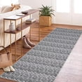 thumbnail image 2 of GlowSol 2' x 6' Long Runner Rug Modern Braided Print Rug Washable Rug Anti-Slip Bedroom Kitchen Rugs for Hallway, Dark Gray, 2 of 8