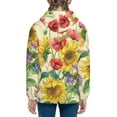 thumbnail image 4 of Kll Unisex Kids Boys Girls Hooded Pocket Pullover Hoodies-Sunflower Cornflower Poppy, 4 of 9