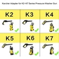 thumbnail image 3 of Adaptador de lavadora a presión para Karcher K2 - K7, convierte la conexión de bayoneta a tipo de conexión rápida de 1/4 pulgadas, 3000 PSI Ormromra WLJ-3192, 3 of 5