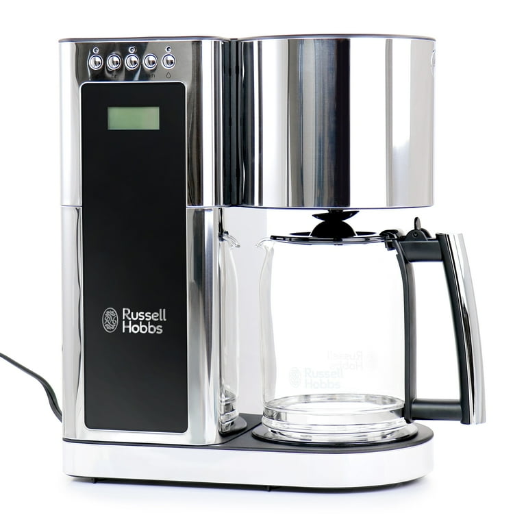 Russell Hobbs Modern Sleek Chrome Glass Coffeemaker - 8 Cup Russell Hobbs Modern Sleek Chrome Glass Coffeemaker - 8 Cup