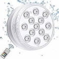thumbnail image 1 of 1 Piece Submersible Led Lights With , Rf Remote Control, Ip68 Waterproof Underwater Led Pool Light, Battery Operated Pond Light For Bathtub, Shower, H, 1 of 4