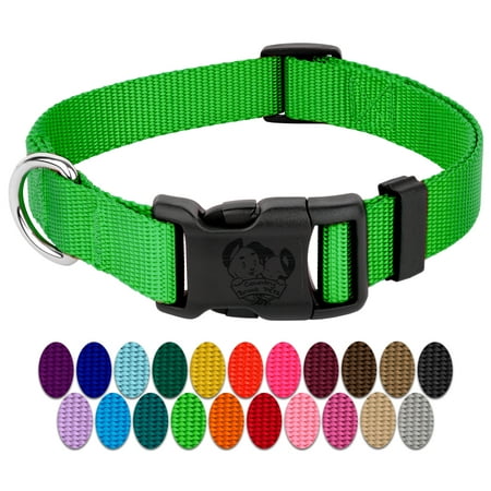 Country Brook Petz | Vibrant 23 Color Selection | Deluxe Nylon Dog Collar (Large, 1 Inch Wide)