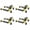 Yellow-4Pack, variant on Set of 2 /4 Car Wheel Dollies, 1500 LBS Capacity Wheel Dolly with Hydraulic Tire Jack and Ratcheting Foot Pedal, Heavy Duty Vehicle Positioning Tool for Truck, RV and Trailer