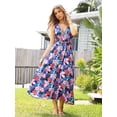 thumbnail image 2 of Vestido Flessibili 2025 de verano sin mangas con cuello en V y estampado floral bohemio, 2 of 7