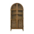 thumbnail image 2 of Picket House Furnishings Beth Display Cabinet in Brown Oak, 2 of 7