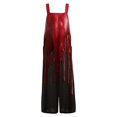 thumbnail image 6 of WTOBBY Women's Casual Sleeveless Jumpsuit in Cotton with Halloween Printed Design, Lightweight and Breathable for Everyday Comfort, Perfect for Warm Weather,Watermelon Red2XL, 6 of 7
