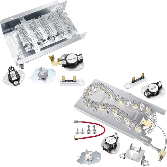2024 UPGRADED 279838 4531017 W10724237 Dryer Heating Element Kit by - 3387747 AP6008281 WP3387747 Dryer Heating Element Kit by - Fit for Whirlpool Kenmore Maytag Dryers