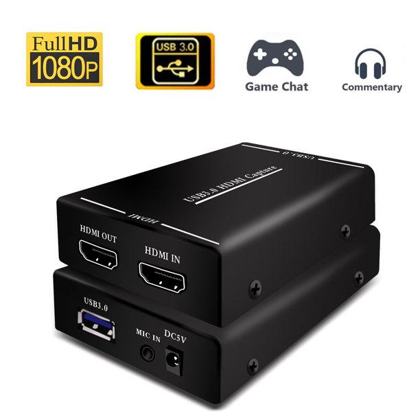 Tsv Hdmi Game Capture Card 1080p Usb 3 0 Hdmi Video Capture Device With Hdmi Loop Out