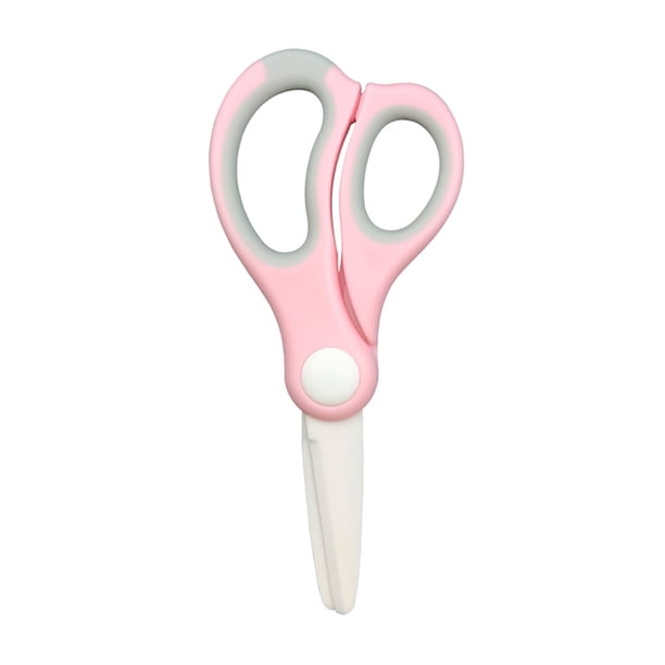 Cerámica Scissor Shear Resistencia a Drop-Resistencia Infantil Niños Alimentación Accesorios Accesorios Tijeras Vajilla Herramienta Hermana Rosa seitruly HA010104-02B